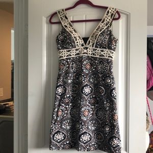 Summer dress with flower pattern